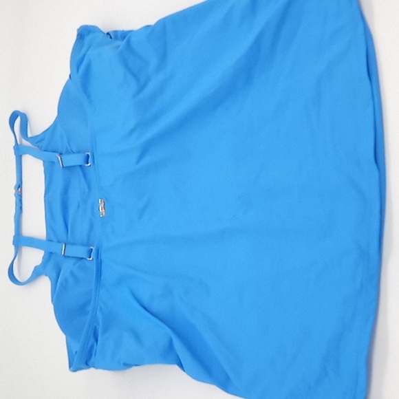 Anne Cole High Neck‎ Tankini Top Blue 18W - Picture 7 of 11